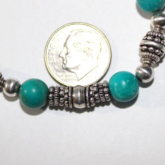 Sterling Silver Handmade Beaded Bracelet - Picture 3 of 6